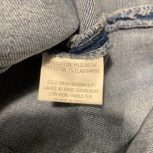 Intermix Ruffle Jean Skirt - Picture 4 of 4